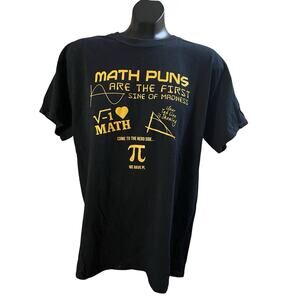 Math Puns Graphic T-Shirt – Math Masters 2016-2017 | Size L